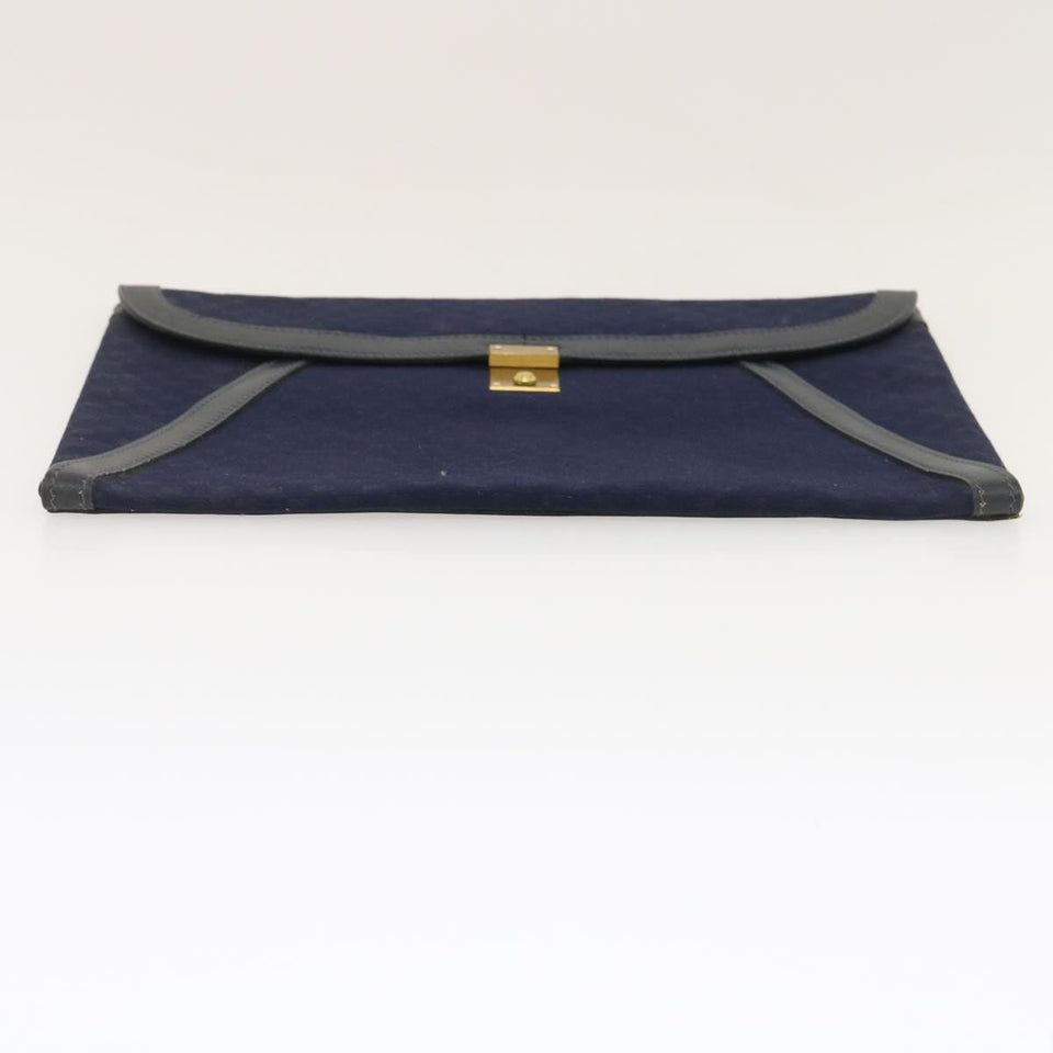 Gucci Micro GG Canvas Clutch Bag Navy 29798