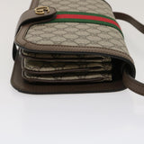 Gucci GG Supreme Ophidia Web Sherry Line Shoulder Bag Beige 29884A