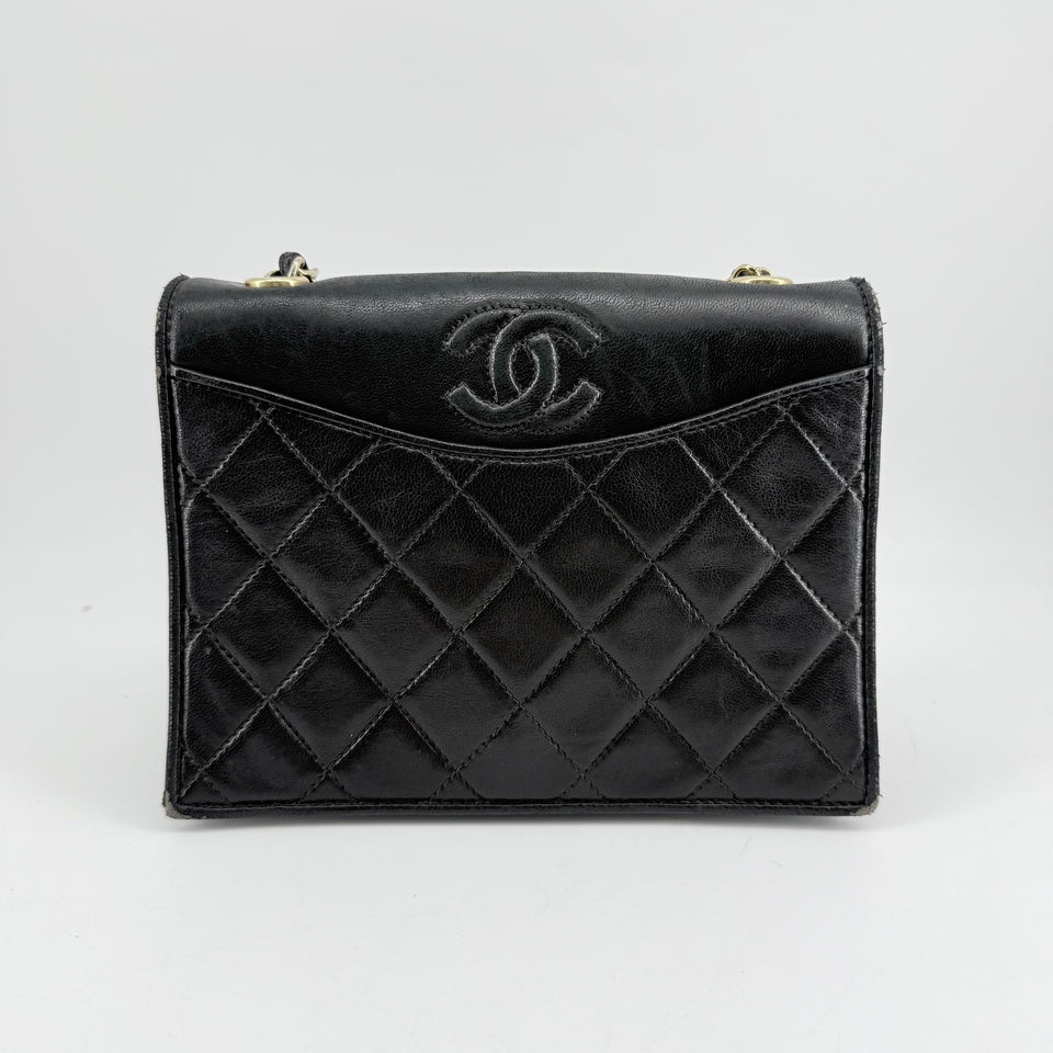 Chanel CC Vintage Quilted Flap Bag