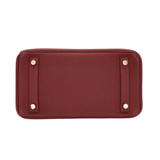 Hermes25cm Birkin Rouge H Togo Leather Gold Hardware