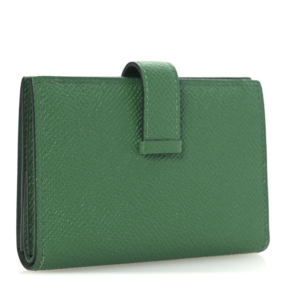 Hermes Epsom Mini Bearn Wallet Cactus