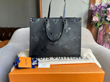 Louis Vuitton On the Go MM Black Empreinte