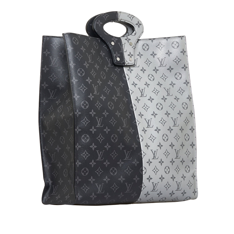 Louis Vuitton Split Monogram Eclipse North South Tote Tote Bag