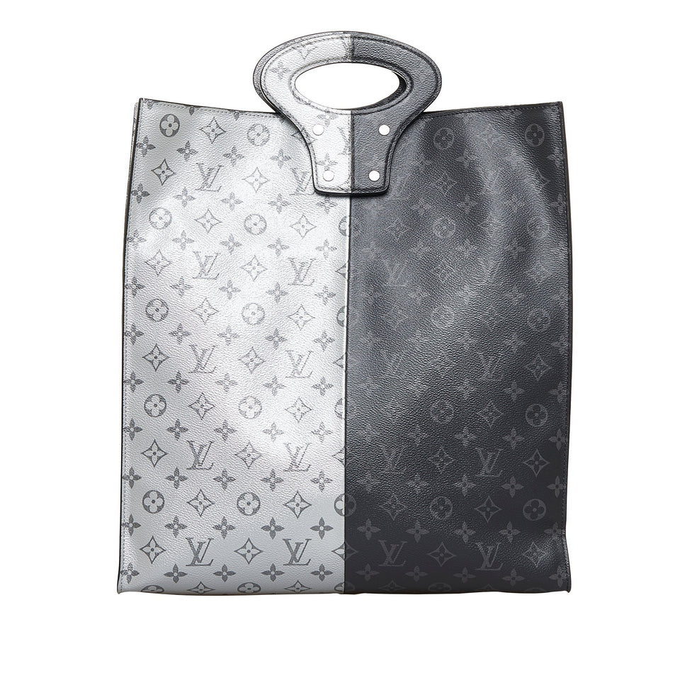 Louis Vuitton Split Monogram Eclipse North South Tote Tote Bag