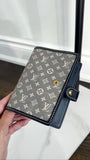 Louis Vuitton Mini Monogram Canvas Blue Small Ring Agenda Cover