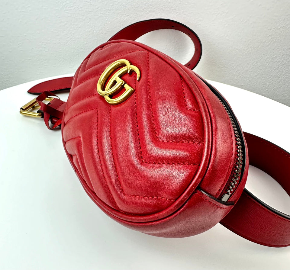 Gucci GG Marmont Matelasse leather belt bag