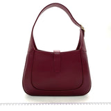 Gucci Jackie 1961 Small Ancora Red Burgundy Leather Shoulder Bag Clasp S24 No Strap