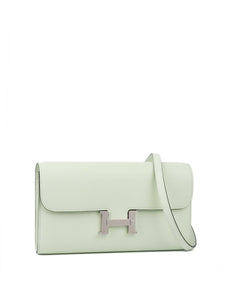 Hermes Constance To Go in Vert Fizz PHW.