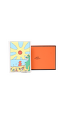 Hermes White Printed Calvi Duo Wallet