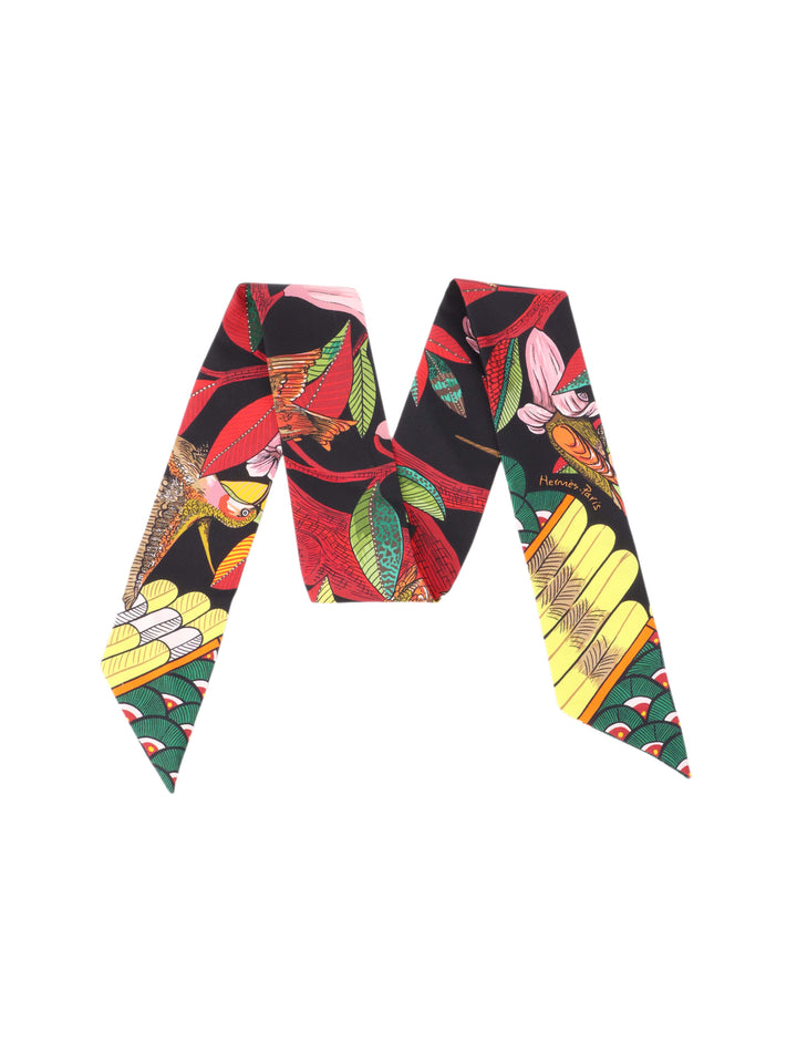 Hermes Floral Motif Twilly.