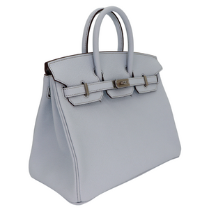 Hermes25cm Birkin HSS Bleu Brume Chèvre Leather Palladium Hardware