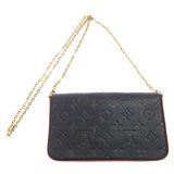 Louis Vuitton Monogram Pochette Felicie Marine Rouge Shoulder Bag