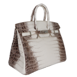 Hermes25cm Birkin Blanc Himalayan Palladium Hardware