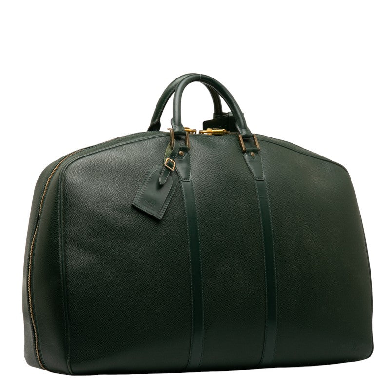 Louis Vuitton Taiga Boston Bag Travel Bag Leather Dark Green