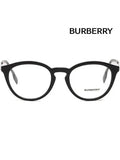 Luxury Burberry Eyewear Blue Light Lens Round Eyeglasses Black