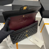 Chanel Classic Medium Flap Bag Black Caviar Gold – Bags Junction