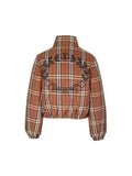 Luxury Burberry Check Nylon Down Padding Dark Birch Brown