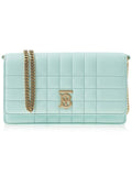Luxury Burberry Lola Chain Strap Cross Bag Blue