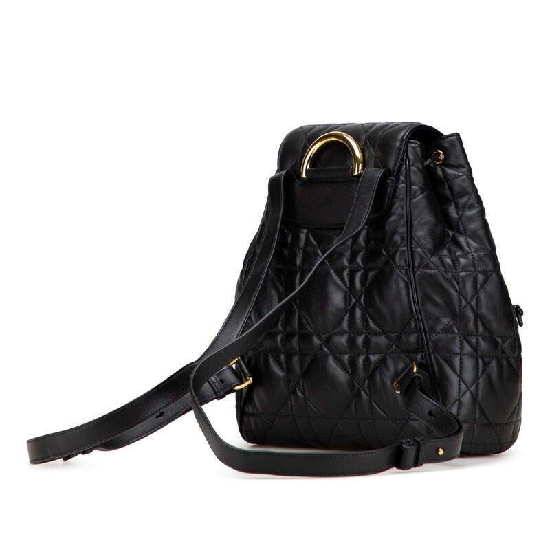 Dior Caro Macrocannage Leather Backpack
