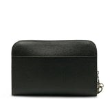 Louis Vuitton Taiga Clutch Bag Black Leather Men's