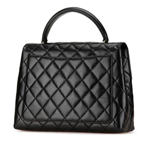 Chanel Matelasse Coco Mark Top Handle Flap Bag Lambskin Shoulder Bag
