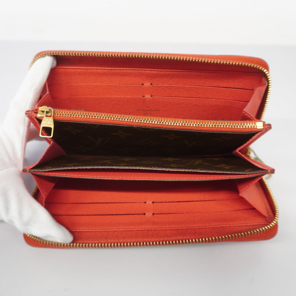 Louis Vuitton Long Wallet Monogram Zippy Wallet Retiro Red