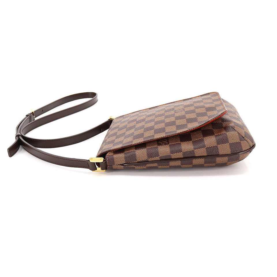 Louis Vuitton Damier Musette Salsa Long Shoulder Bag Ebene Gold Hardware