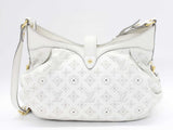 Louis Vuitton Mahina Leather XL Shoulder Bag White