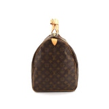 Louis Vuitton Monogram Keepall 55 Boston Bag Brown