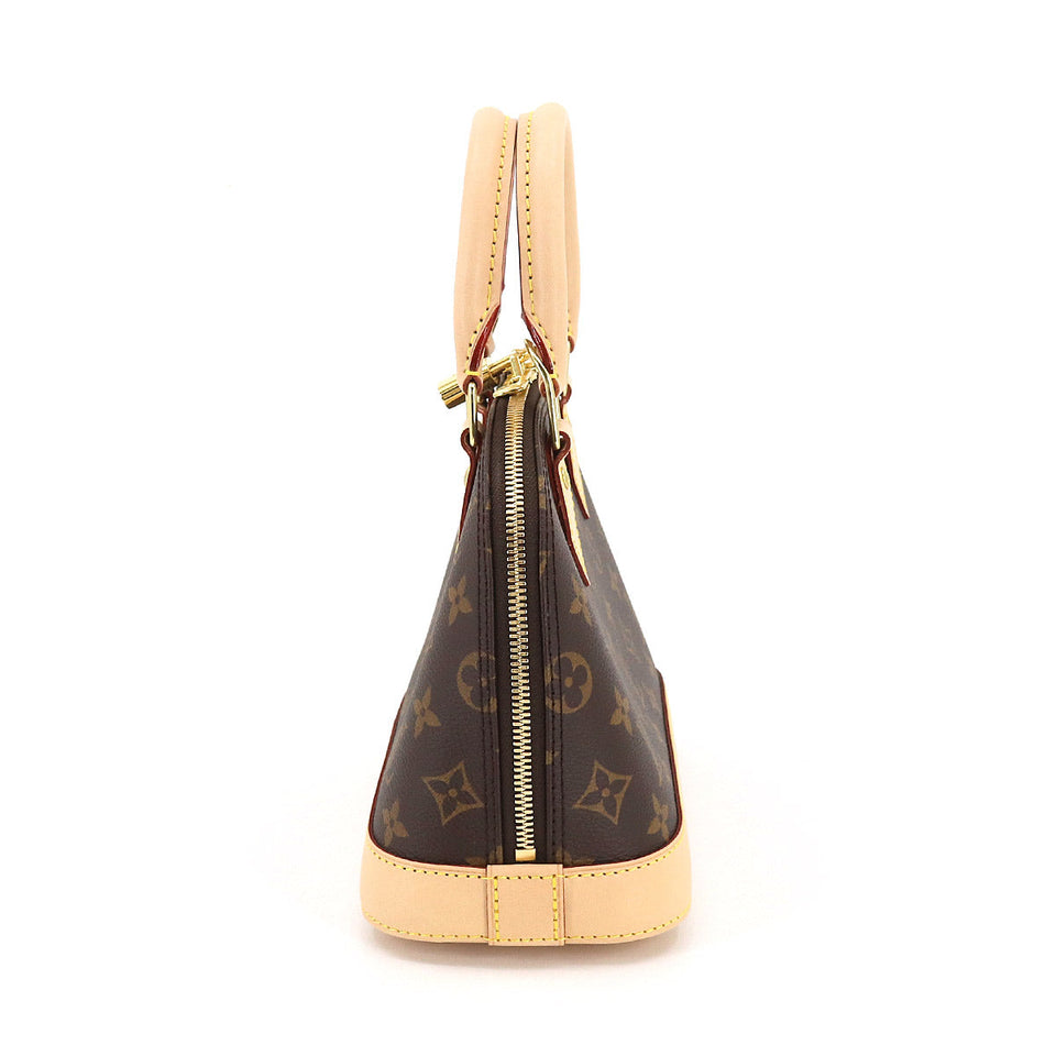 Louis Vuitton Monogram Alma BB 2 Way Hand Shoulder Bag Brown