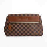Louis Vuitton Pochette Ascot Clutch Bag Damier Brown
