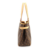 Louis Vuitton Monogram Batignolles Horizontal Tote Bag Brown Gold Metal Fittings