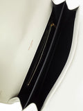 Saint Laurent- Paris Satchel Gabby Shoulder Strap Light Gray Black