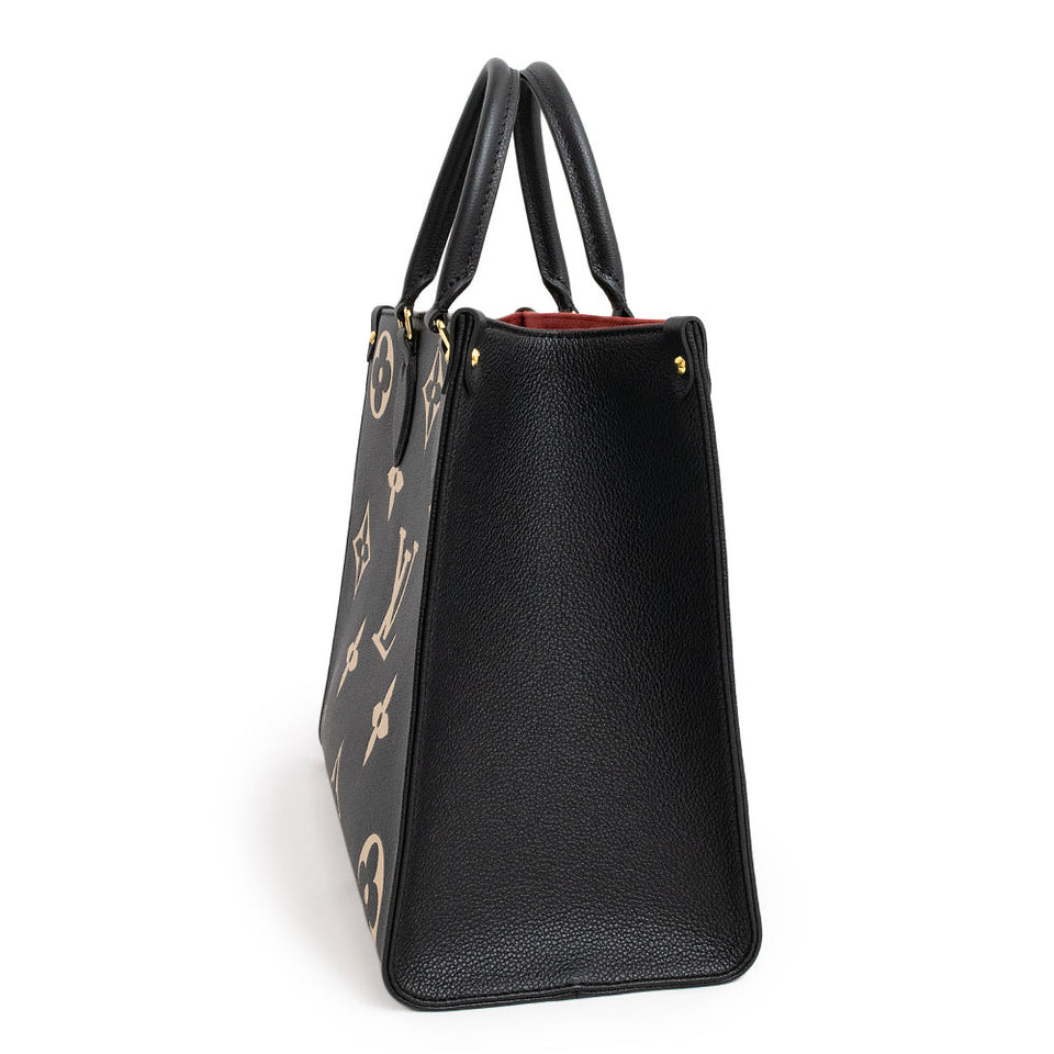 Louis Vuitton On The Go MM 2way Shoulder Bag Empreinte Noir Black