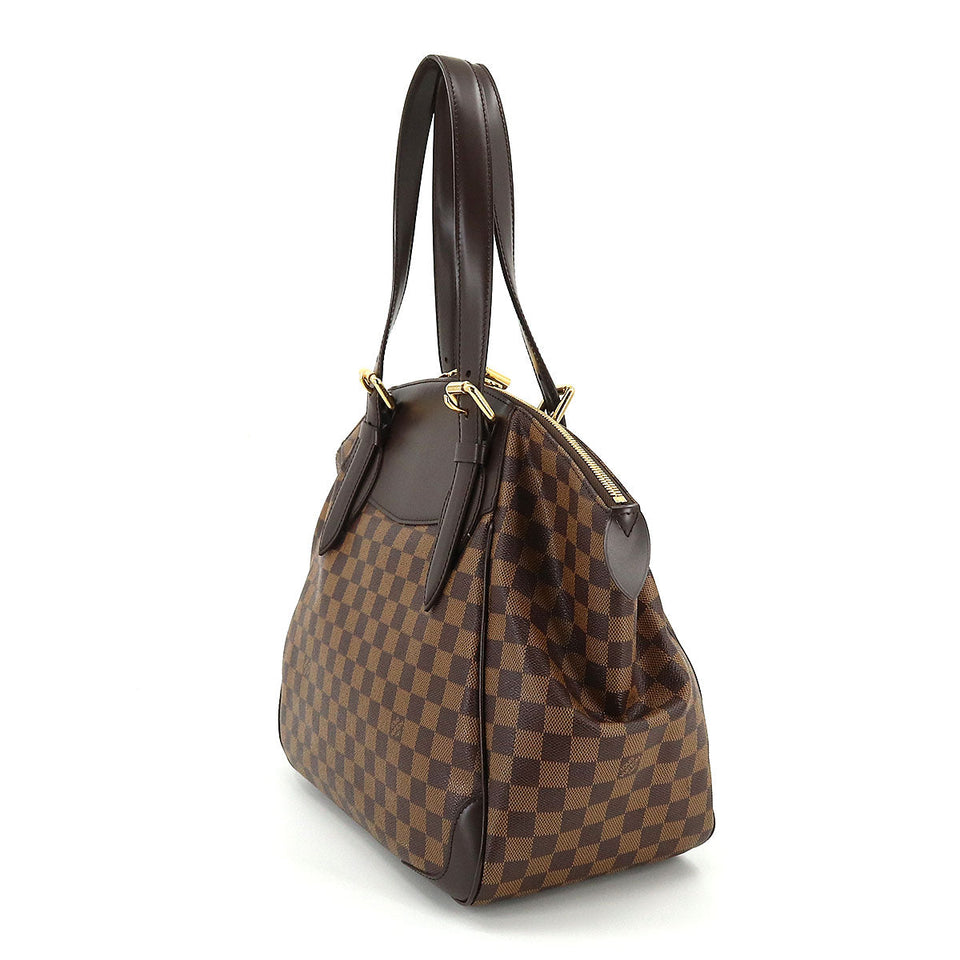 Louis Vuitton Damier Verona GM Tote Bag Ebene Brown Gold Hardware