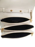 Saint Laurent- Paris Monogram Angie Shoulder Bag Beige Black