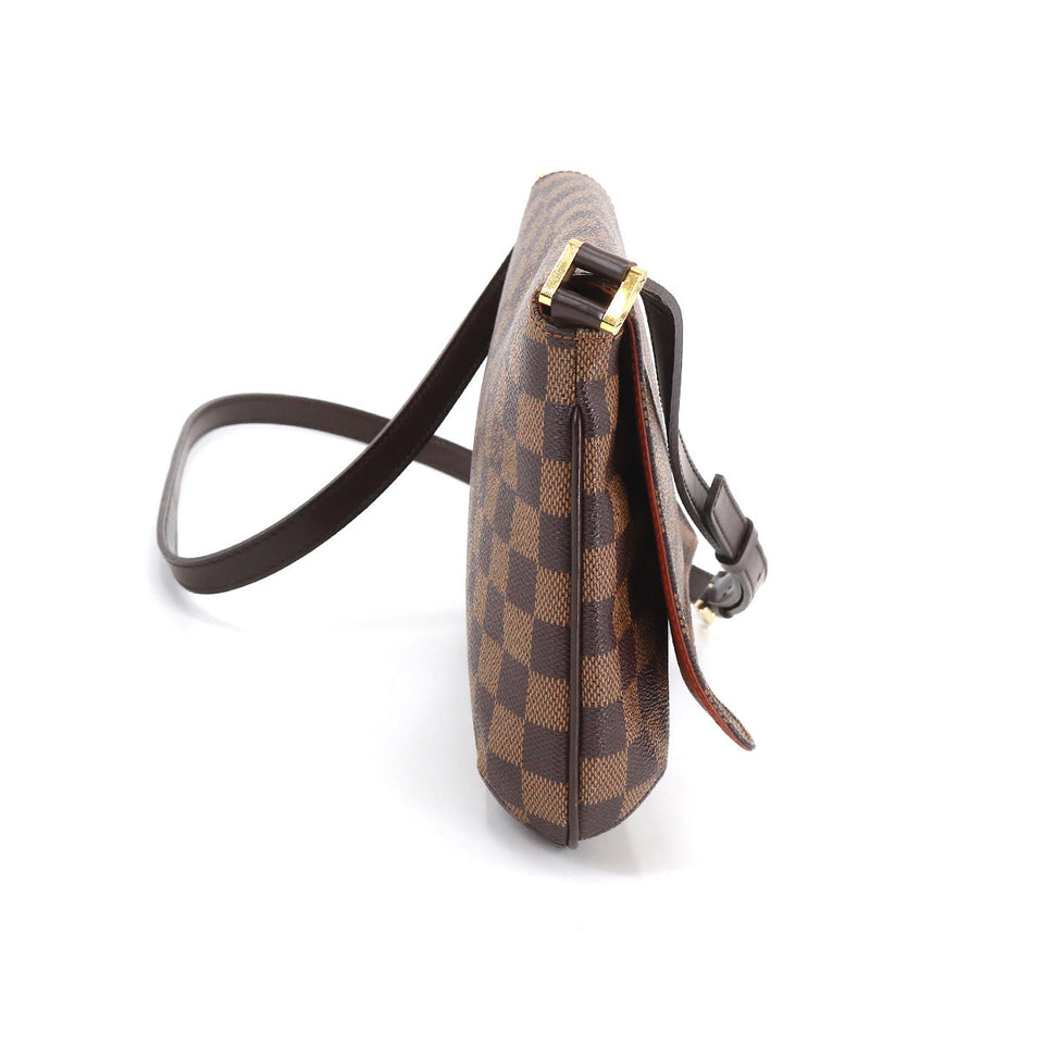 Louis Vuitton Damier Musette Tango Long Shoulder Bag Ebene