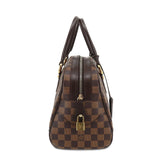 Louis Vuitton Damier Duomo Hand Bag Ebene Gold Metal Fittings
