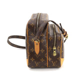 Louis Vuitton Monogram Nile Shoulder Bag Brown Gold Hardware