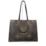 Louis Vuitton Monogram Reverse On The Go MM 2way Bag Tote Bag