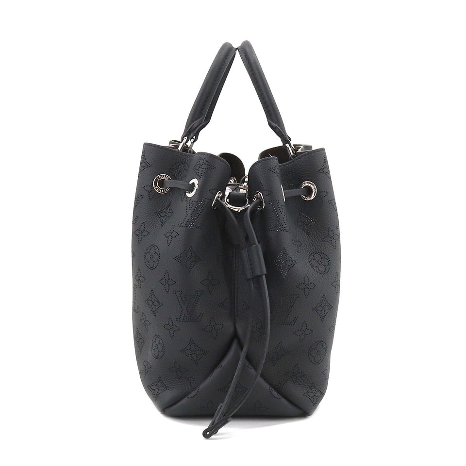 Louis Vuitton Mahina Bell Shoulder Bag Leather Noir Black