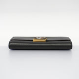 Louis Vuitton Bifold Long Wallet Taurillon Portefeuille Capucines Noir