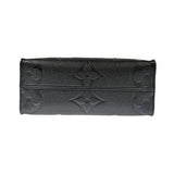 Louis Vuitton On The Go PM Monogram Implant Leather Noir Black