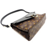 Louis Vuitton Saint Michel Shoulder Bag Epi Noir Brown