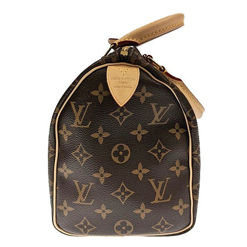 Louis Vuitton LV Speedy 25 Monogram Leather Brown Bag Handbag