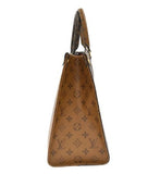 Louis Vuitton Monogram Reverse On The Go MM Reverse Tote Bag Brown