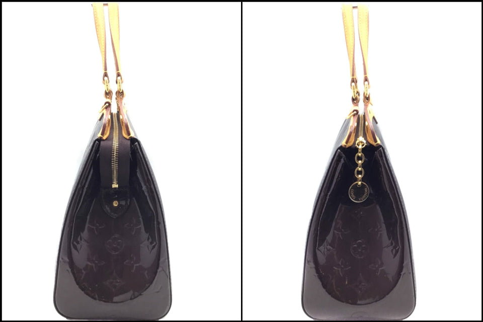 Louis Vuitton Blair MM Vernis Handbag Enamel Purple