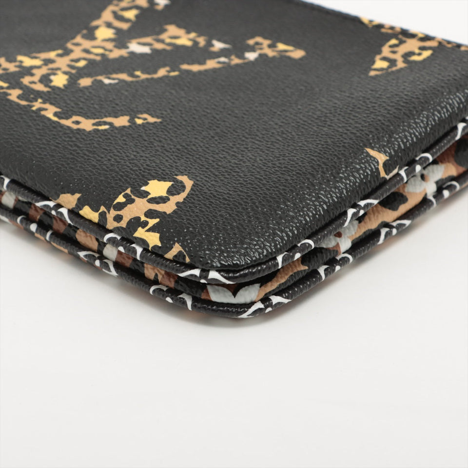 Louis Vuitton Jungle Giant Monogram Double Zip Pochette Black