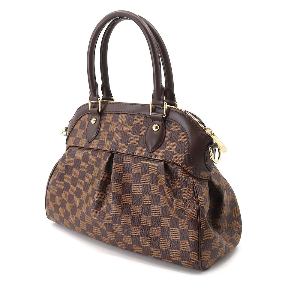 Louis Vuitton Damier Trevi PM 2 Way Hand Shoulder Bag Ebene