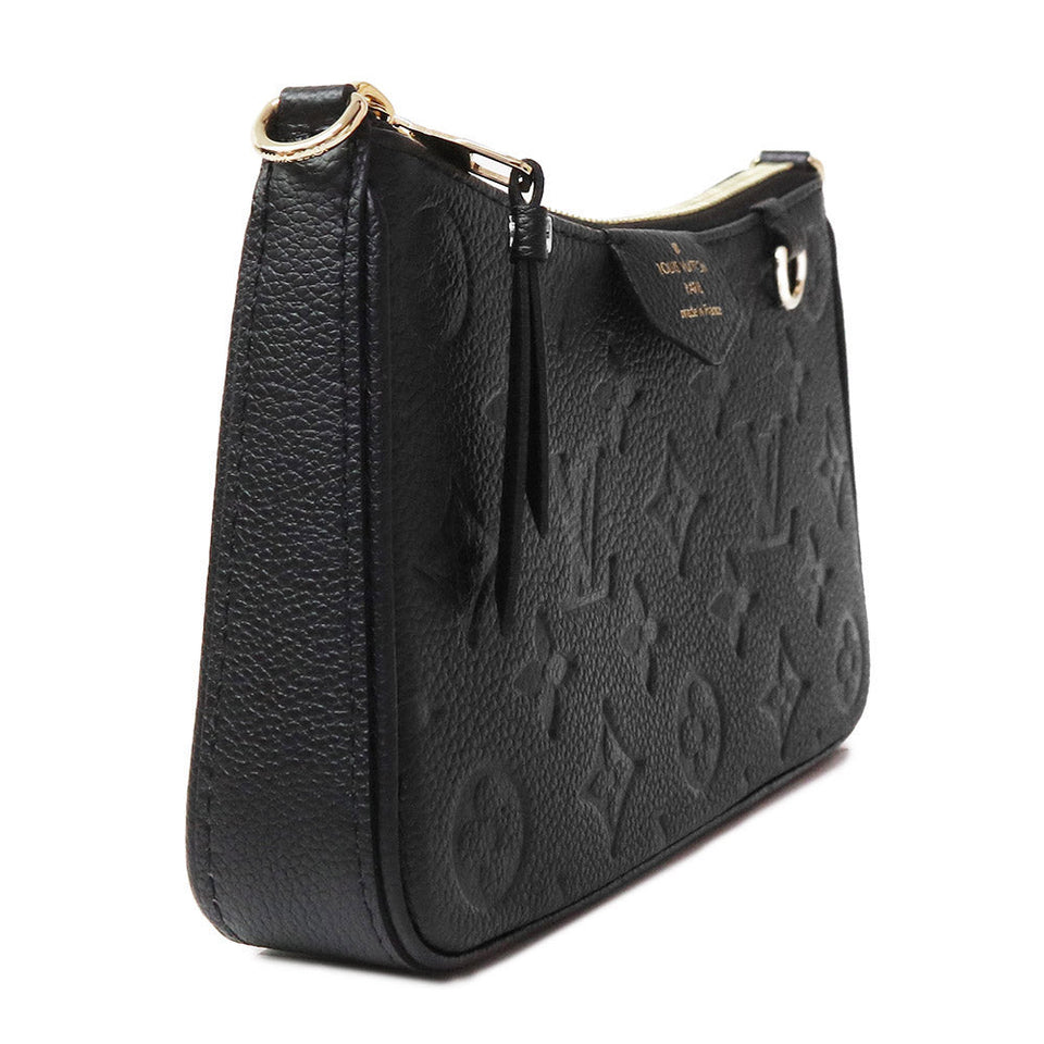 Louis Vuitton Easy Pouch Chain Shoulder Bag Monogram Implant Noir